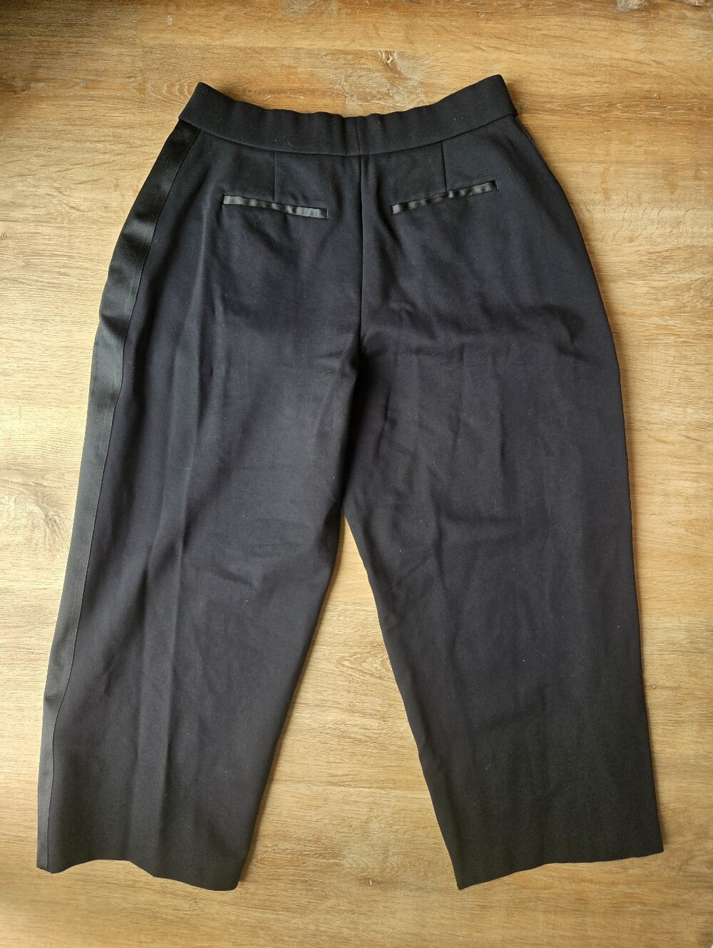 SPANX Ponte Knit Pleated Tuxedo Pants Size L - Picture 5 of 11